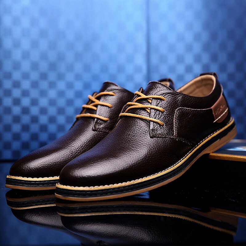 Chaussures Invités À Un Mariage Décontractées À Bout Rapporté Pour Hommes | À Lacets
