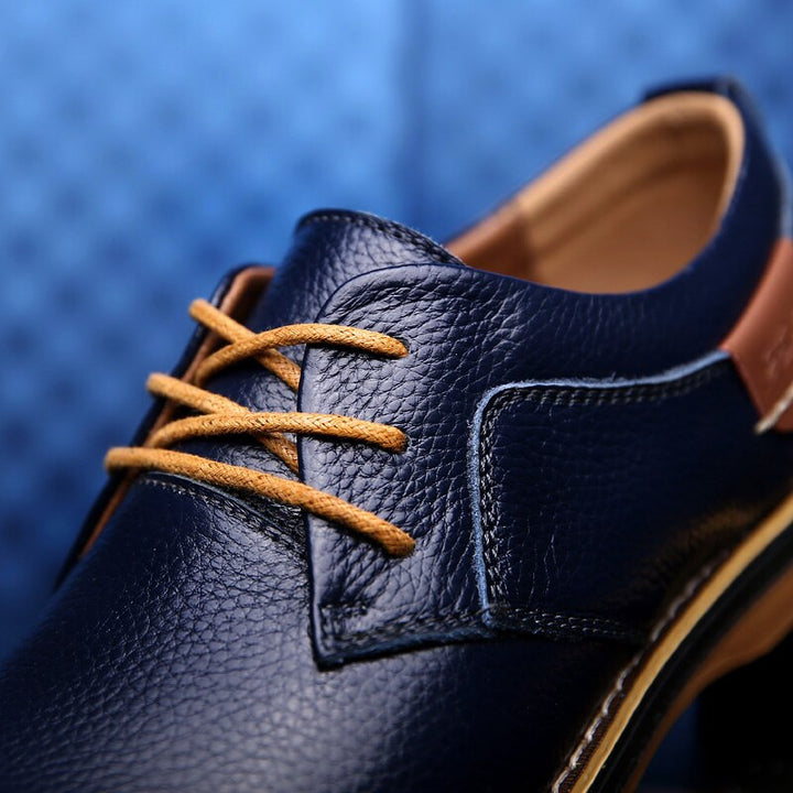 Chaussures Invités À Un Mariage Décontractées À Bout Rapporté Pour Hommes | À Lacets