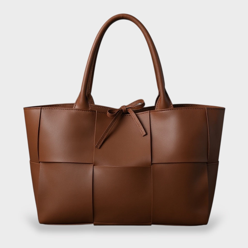 Sac Cabas Oversize Femme en Cuir Vegan – Détail Nœud