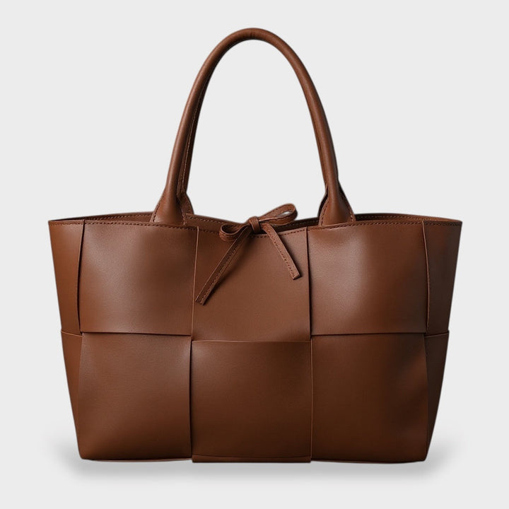 Sac Cabas Oversize Femme en Cuir Vegan – Détail Nœud