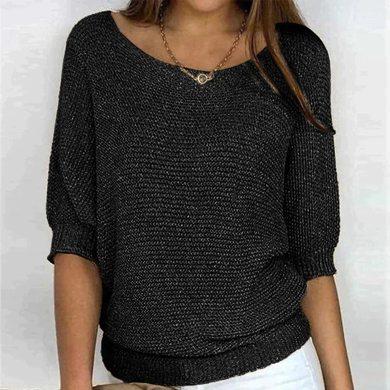 Pullover da donna con scollo rotondo - Leggero e dal taglio casual