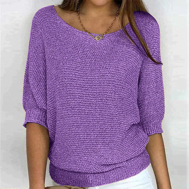 Pullover da donna con scollo rotondo - Leggero e dal taglio casual
