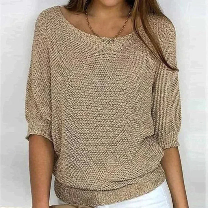 Pullover da donna con scollo rotondo - Leggero e dal taglio casual