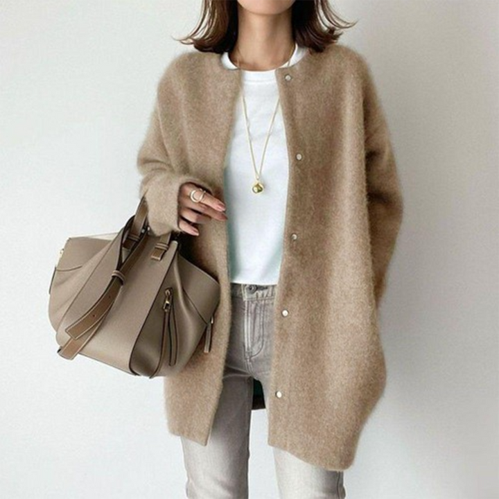 Charlotte | Cardigan en cachemire à encolure ouverte pour femme