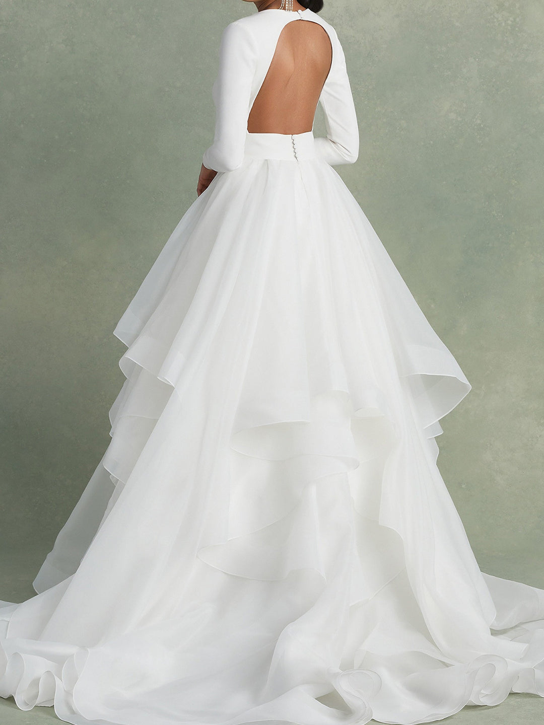 Robe De Mariée Pour Invitée Blanche À Volants Pour Femme | Maxi