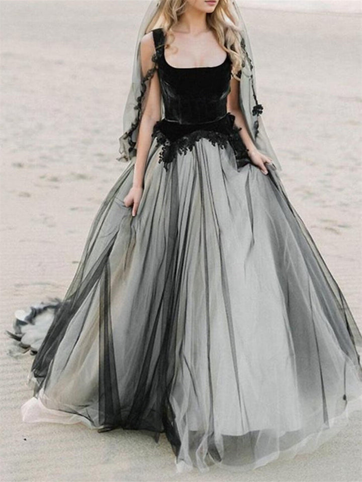 Robe Sans Manches À Encolure Carrée Pour Femme | Maxi