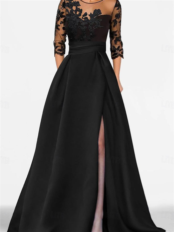 Robe De Mariée Pour Invitée À Fleurs Avec Jupe Trapèze Pour Femme | Maxi
