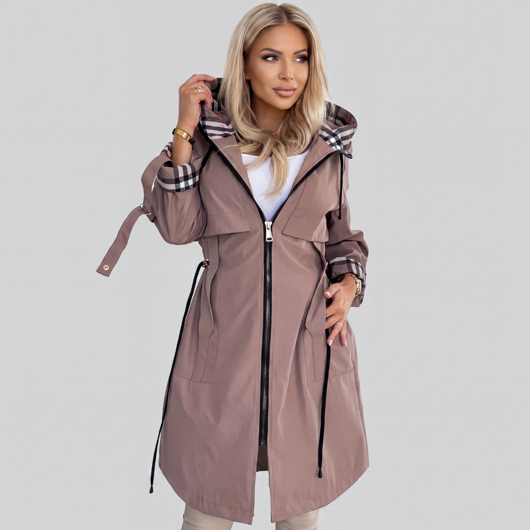 Aveline | Manteau Imperméable Coupe-Vent à Capuche Femme