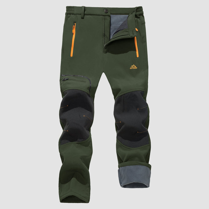 Pantaloni softshell da uomo, foderati in pile e idrorepellenti