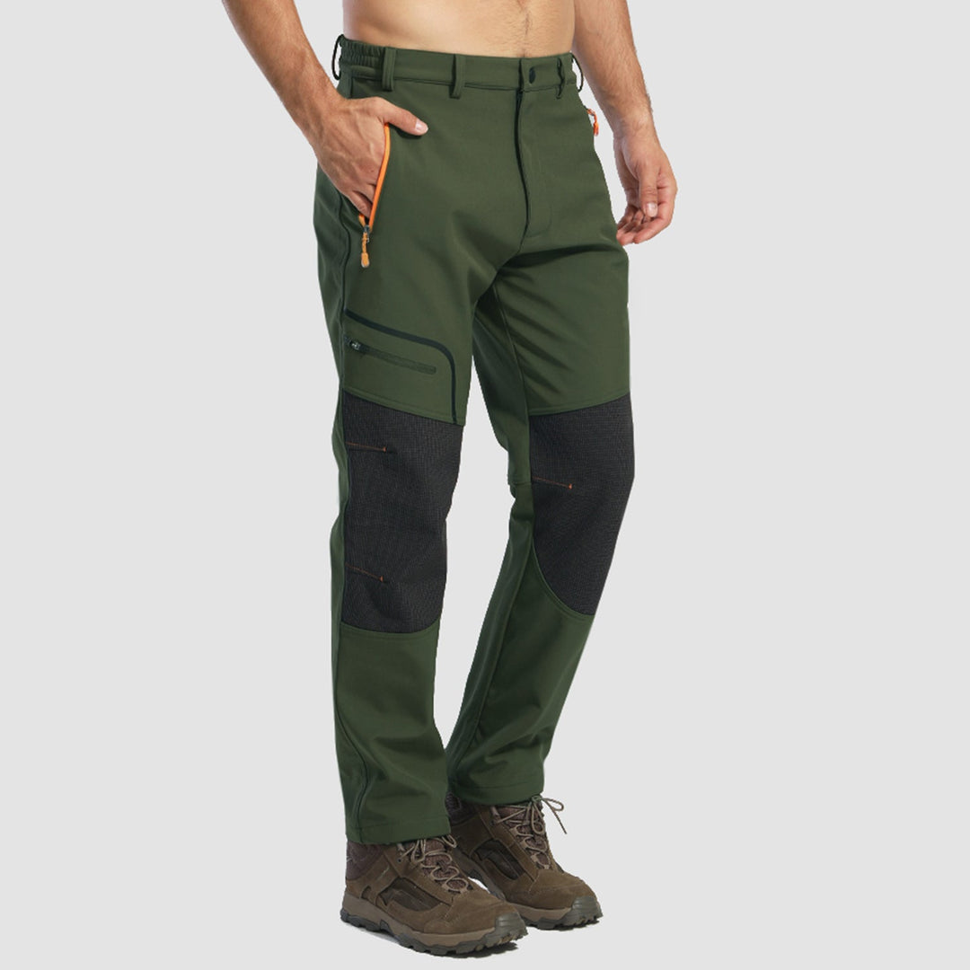 Pantaloni softshell da uomo, foderati in pile e idrorepellenti