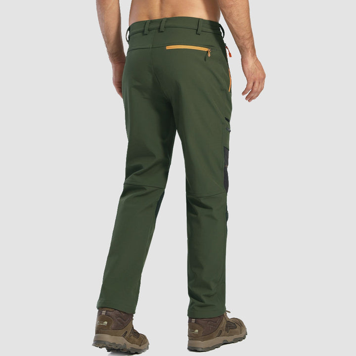 Pantaloni softshell da uomo, foderati in pile e idrorepellenti