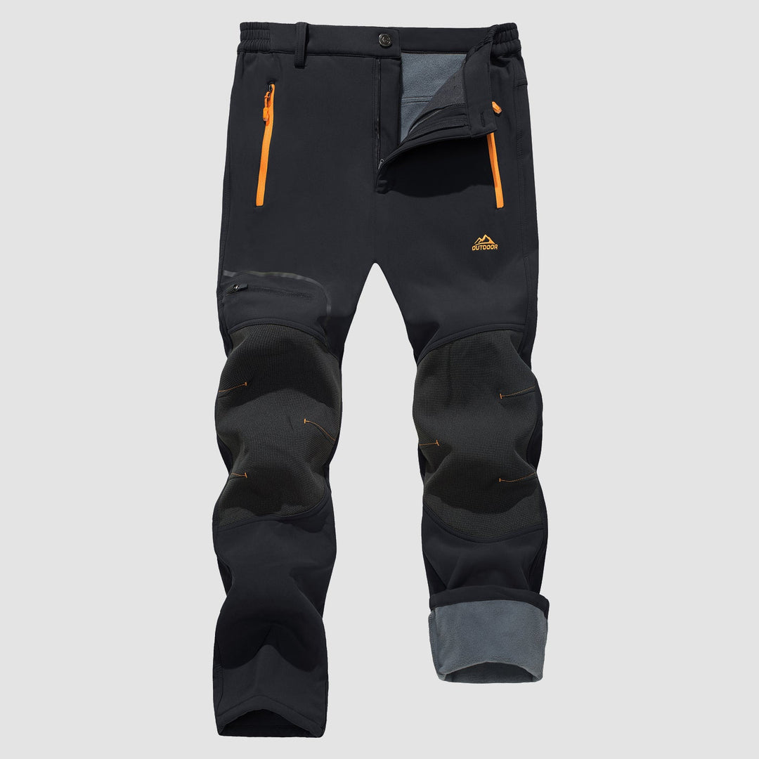 Pantaloni softshell da uomo, foderati in pile e idrorepellenti