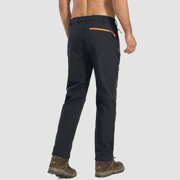 Pantaloni softshell da uomo, foderati in pile e idrorepellenti