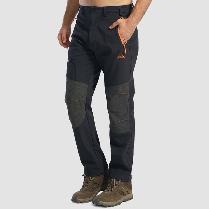 Pantaloni softshell da uomo, foderati in pile e idrorepellenti
