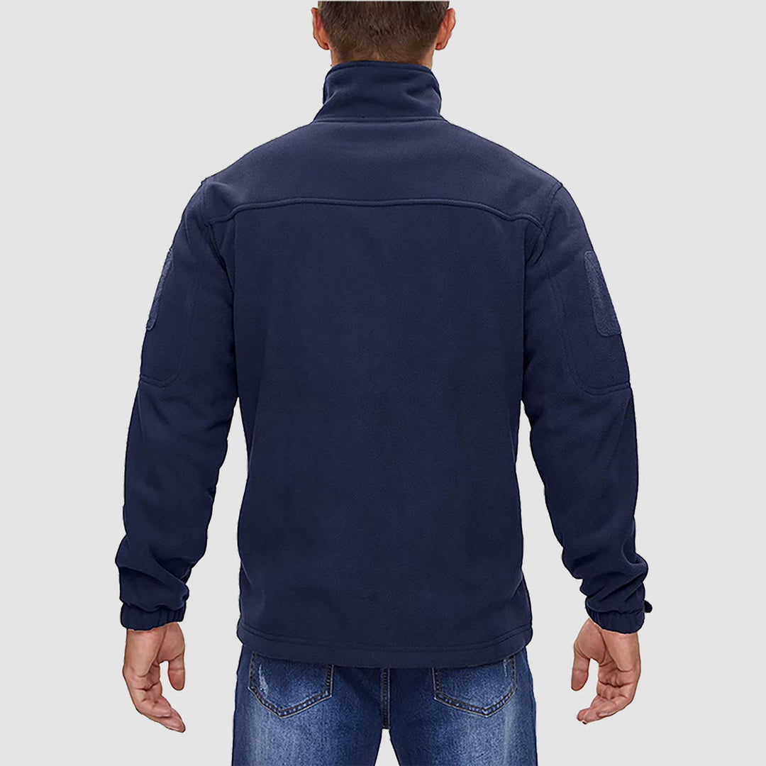 Giacca tattica da uomo in pile, antivento e idrorepellente