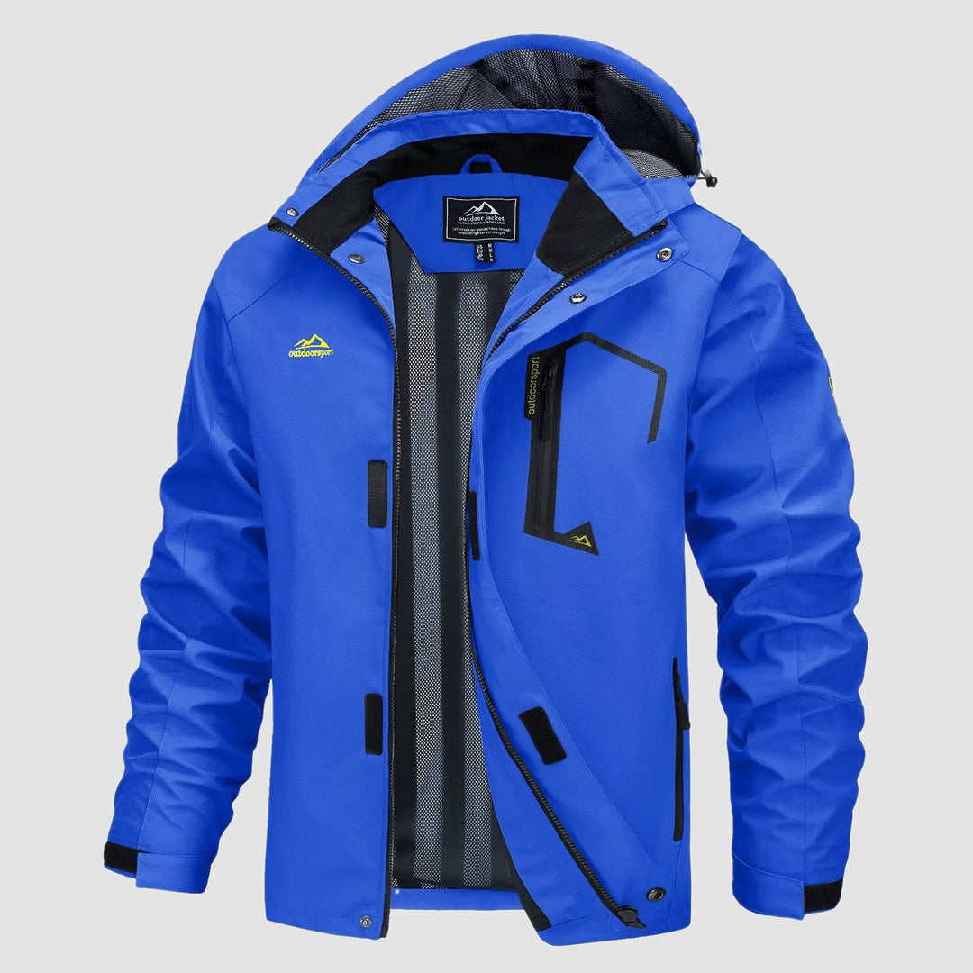 Veste de Pluie Homme Légère Imperméable à Capuche Amovible