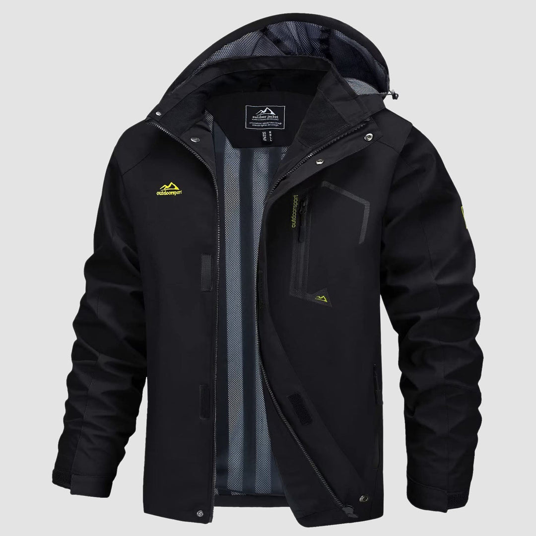 Veste de Pluie Homme Légère Imperméable à Capuche Amovible