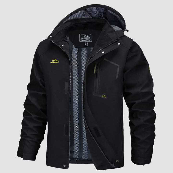 Veste de Pluie Homme Légère Imperméable à Capuche Amovible