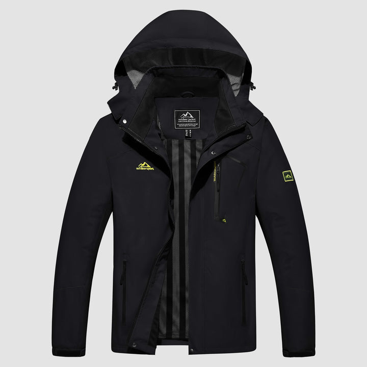 Veste de Pluie Homme Légère Imperméable à Capuche Amovible