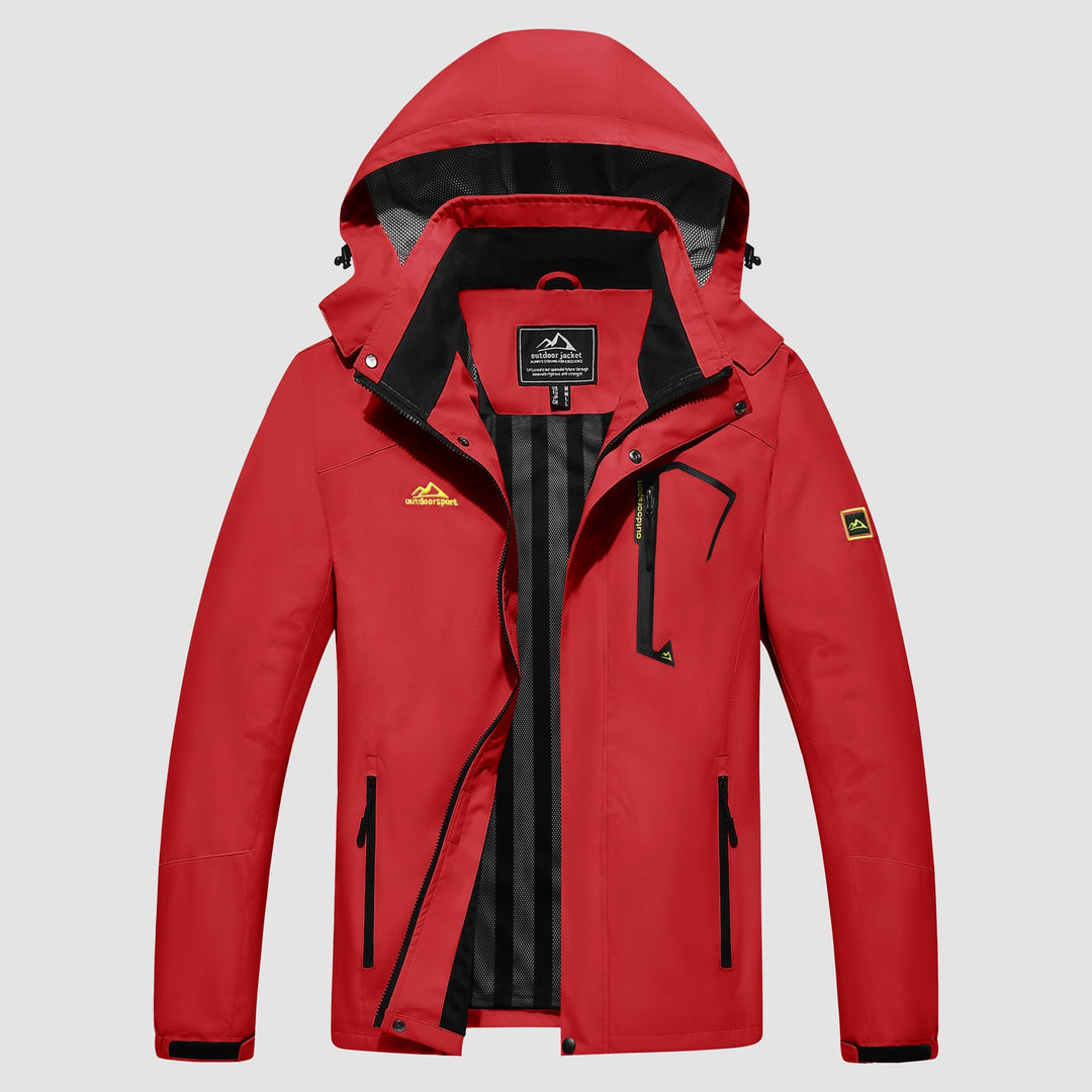 Veste de Pluie Homme Légère Imperméable à Capuche Amovible