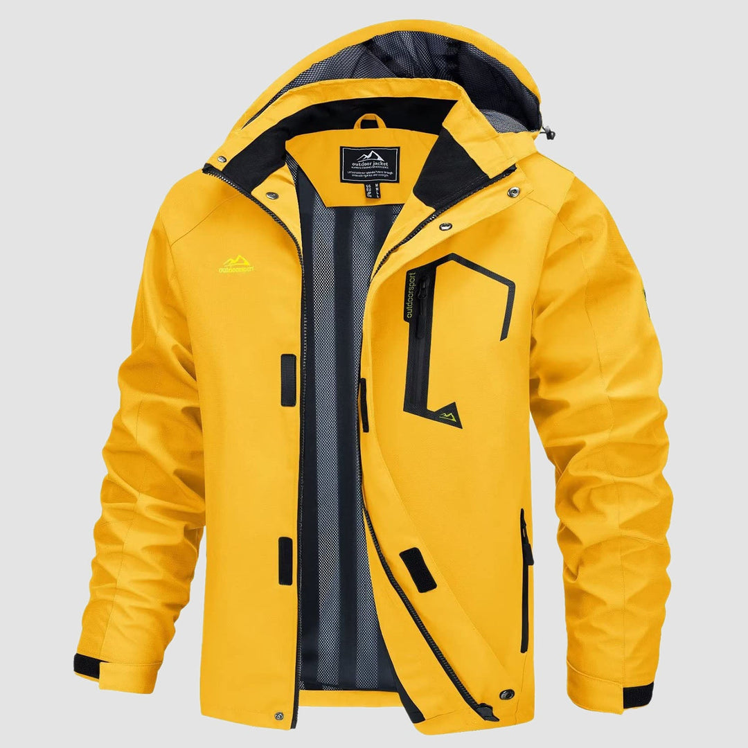 Veste de Pluie Homme Légère Imperméable à Capuche Amovible