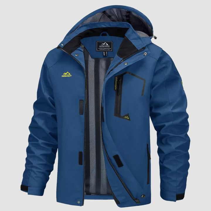 Veste de Pluie Homme Légère Imperméable à Capuche Amovible