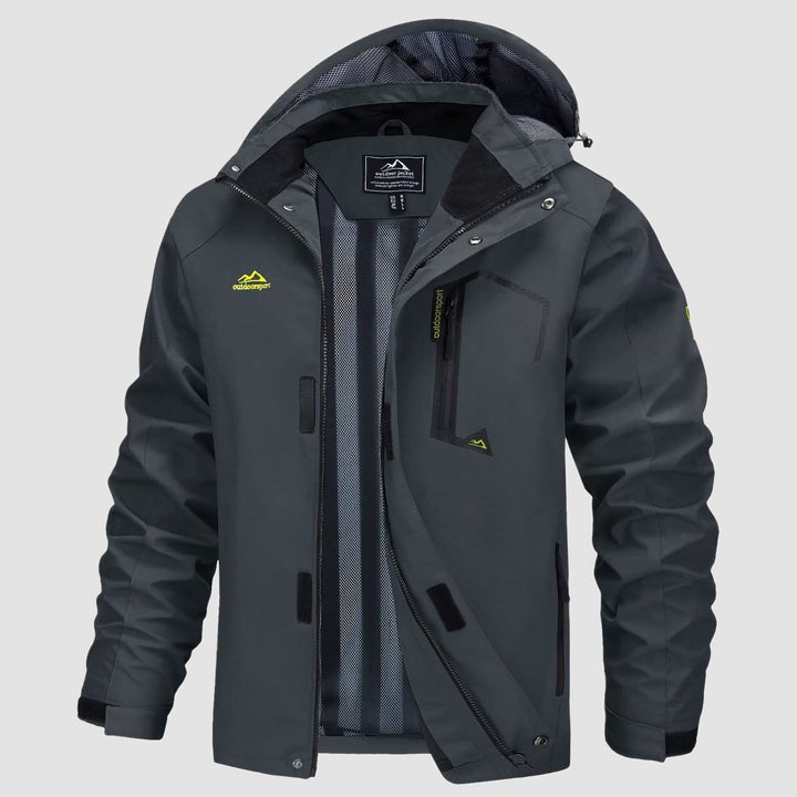 Veste de Pluie Homme Légère Imperméable à Capuche Amovible