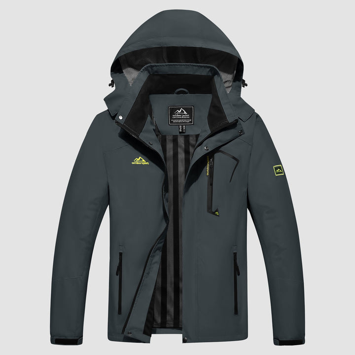 Veste de Pluie Homme Légère Imperméable à Capuche Amovible