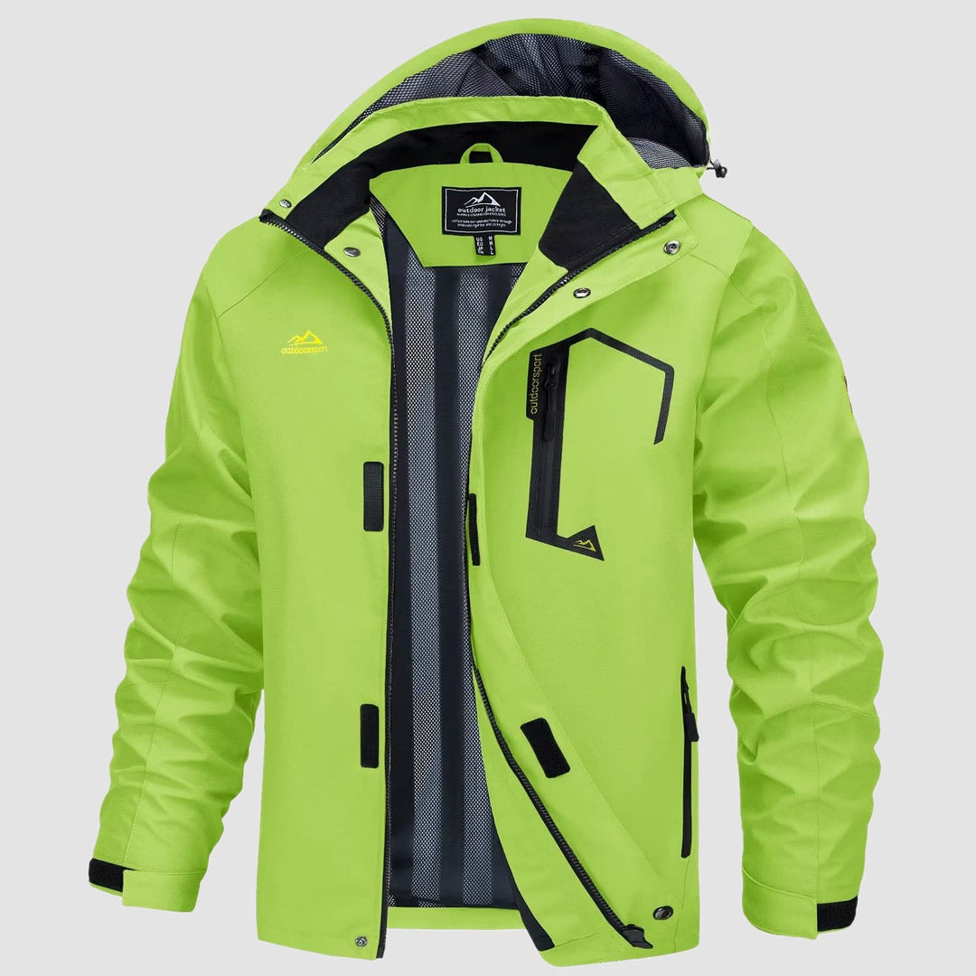 Veste de Pluie Homme Légère Imperméable à Capuche Amovible