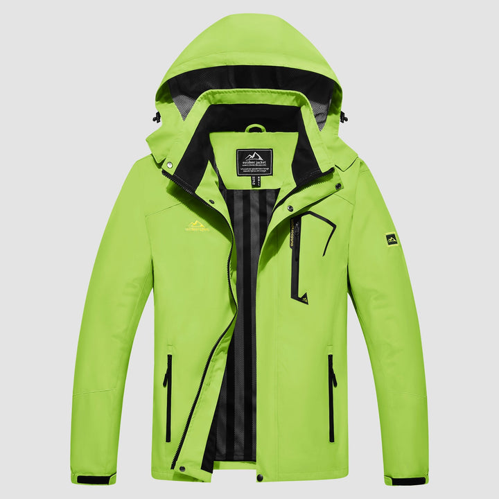 Veste de Pluie Homme Légère Imperméable à Capuche Amovible