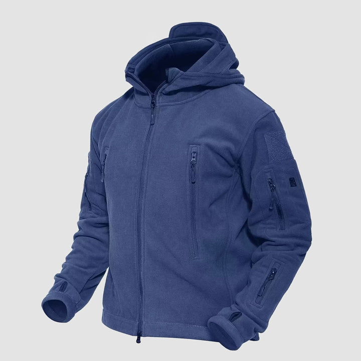 Veste Tactique Homme Polaire à Capuche Coupe Vent