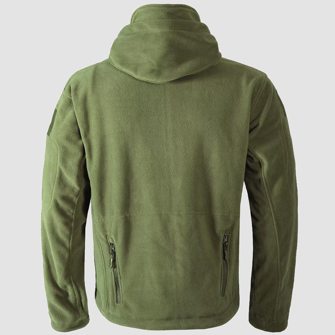 Veste Tactique Homme Polaire à Capuche Coupe Vent