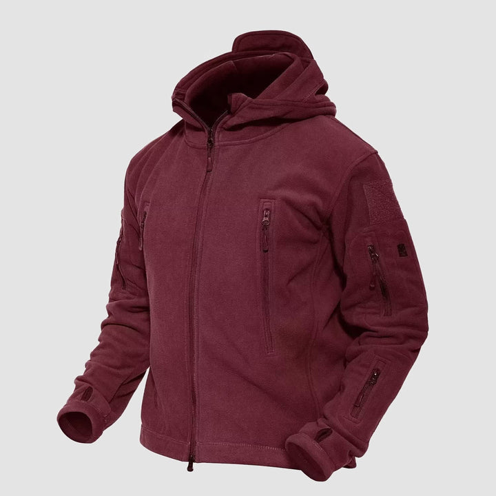 Veste Tactique Homme Polaire à Capuche Coupe Vent