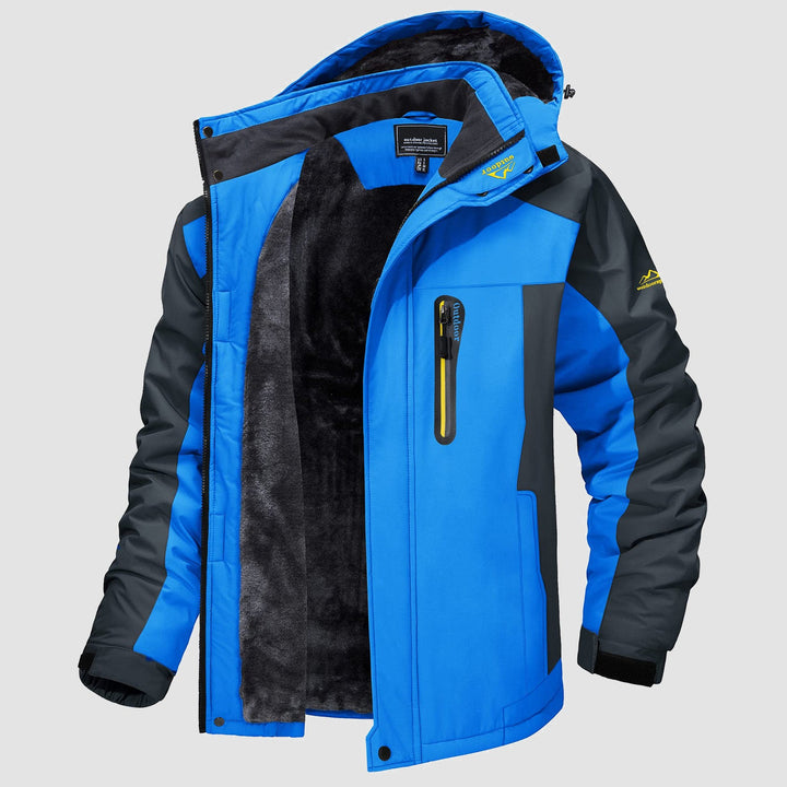 Veste de Ski Homme Doublée Polaire à Capuche