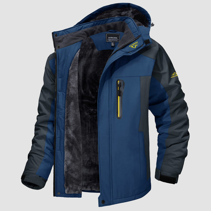 Veste de Ski Homme Doublée Polaire à Capuche