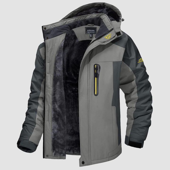 Veste de Ski Homme Doublée Polaire à Capuche