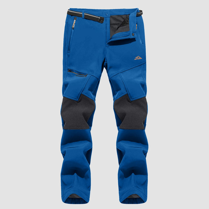 Pantaloni da sci da uomo imbottiti in pile e idrorepellenti