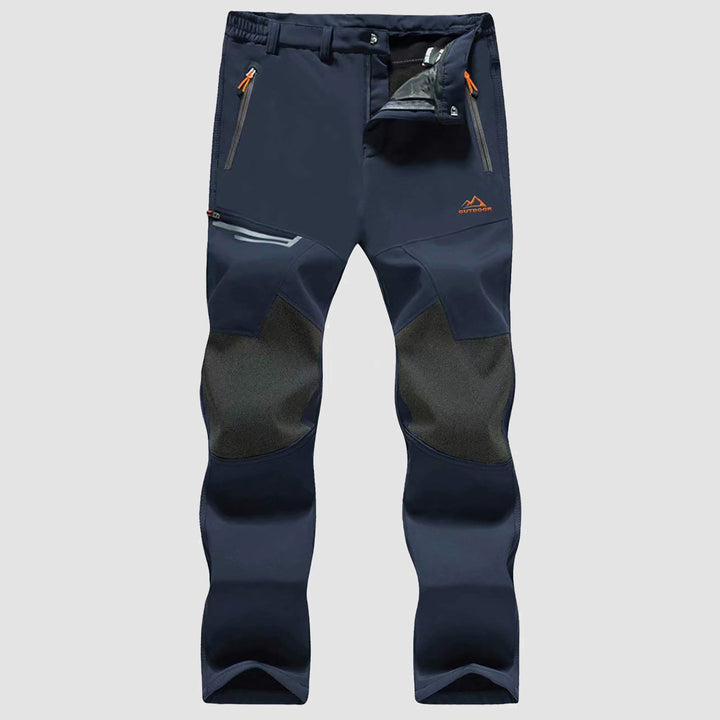 Pantaloni da sci da uomo imbottiti in pile e idrorepellenti