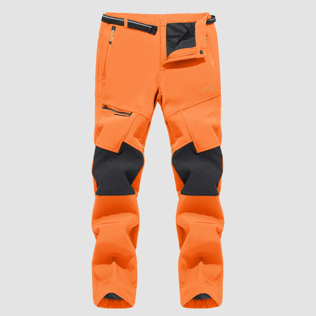Pantaloni da sci da uomo imbottiti in pile e idrorepellenti