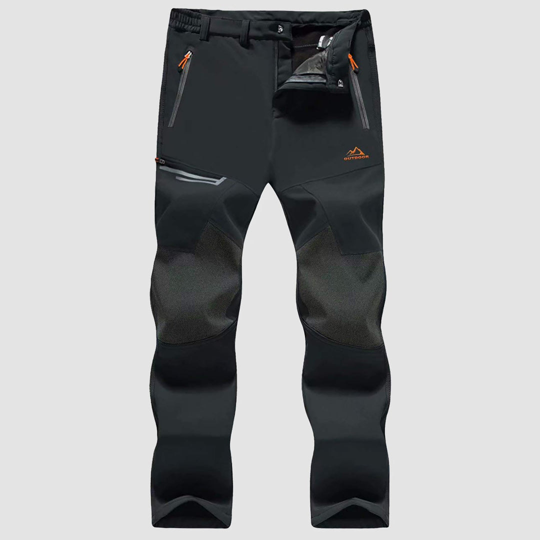Pantaloni da sci da uomo imbottiti in pile e idrorepellenti