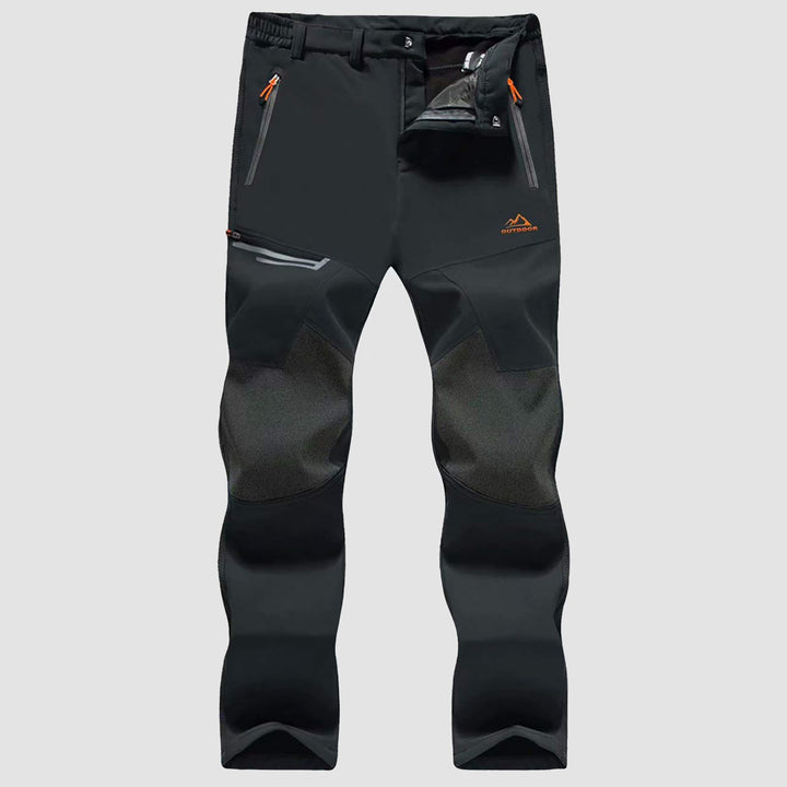 Pantaloni da sci da uomo imbottiti in pile e idrorepellenti