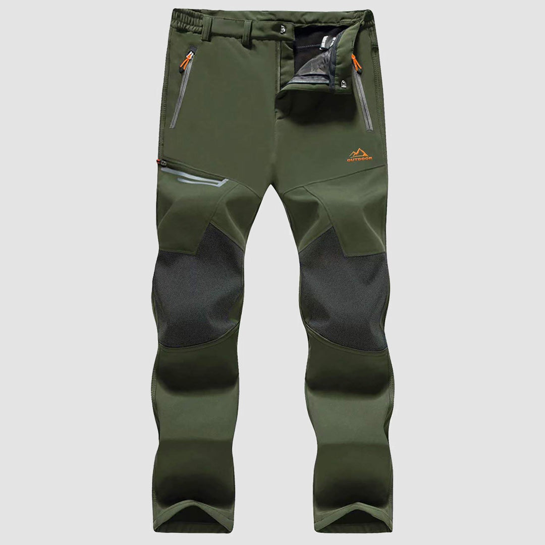 Pantaloni da sci da uomo imbottiti in pile e idrorepellenti