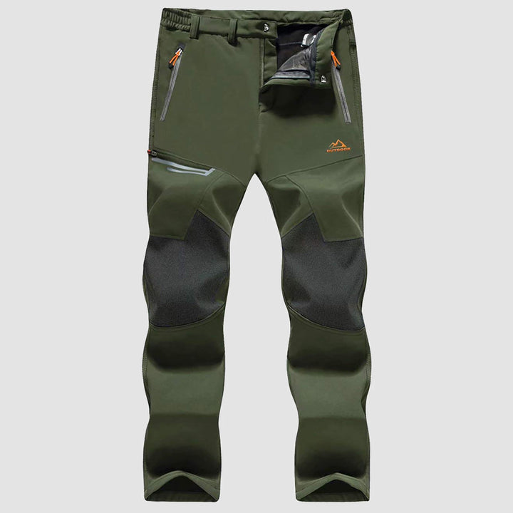 Pantaloni da sci da uomo imbottiti in pile e idrorepellenti