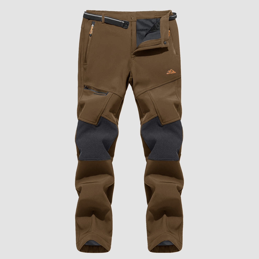 Pantaloni da sci da uomo imbottiti in pile e idrorepellenti