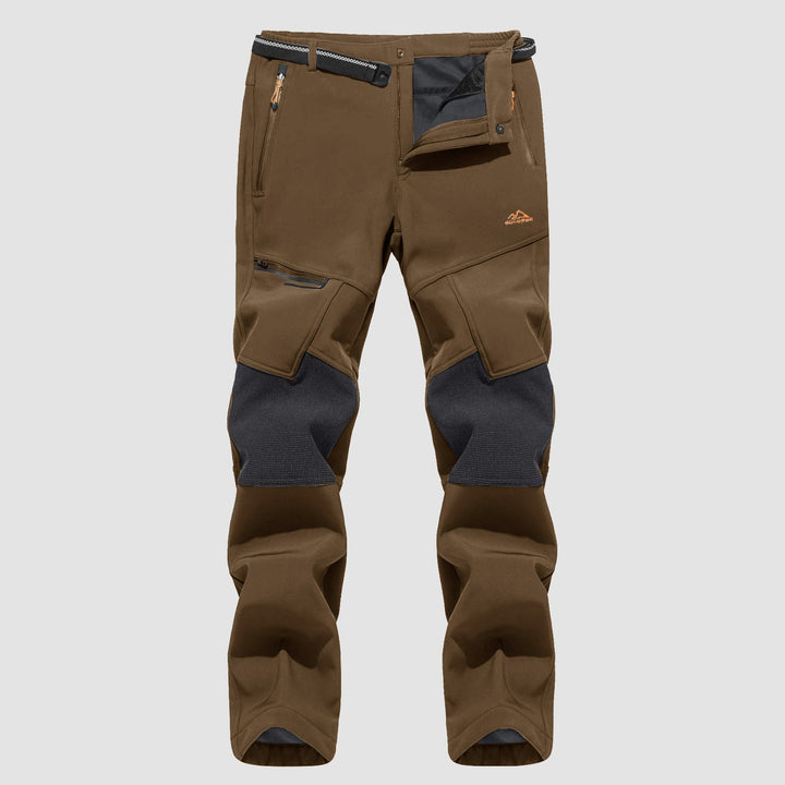 Pantaloni da sci da uomo imbottiti in pile e idrorepellenti