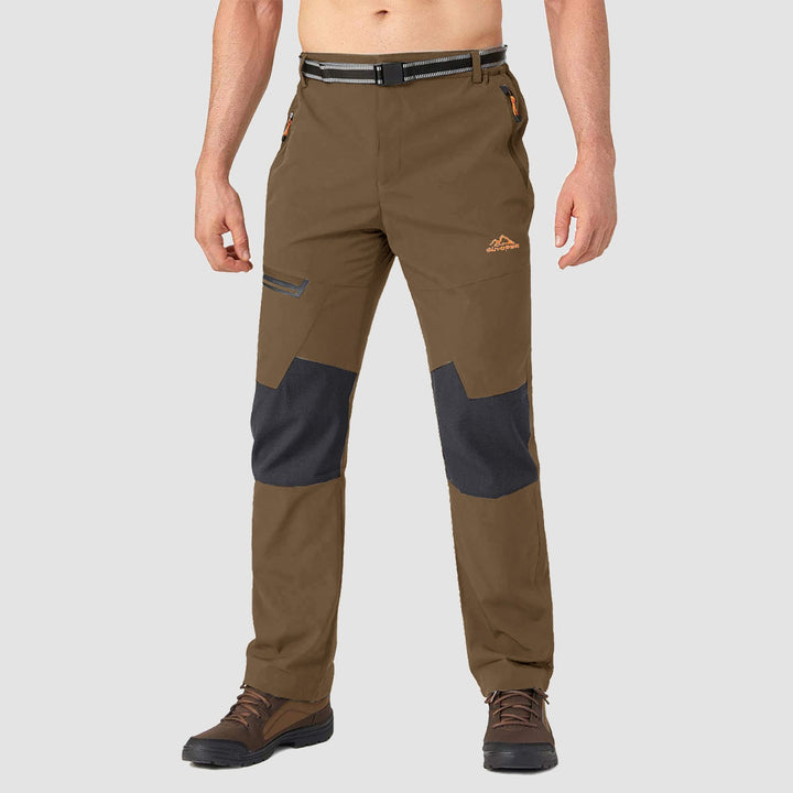Pantaloni da sci da uomo imbottiti in pile e idrorepellenti