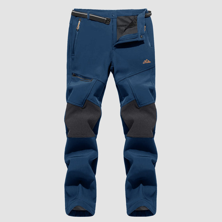Pantaloni da sci da uomo imbottiti in pile e idrorepellenti