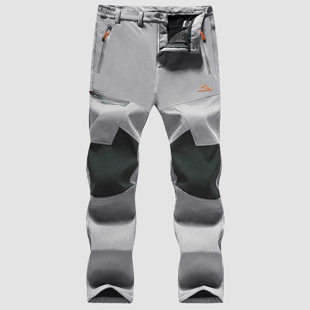 Pantaloni da sci da uomo imbottiti in pile e idrorepellenti