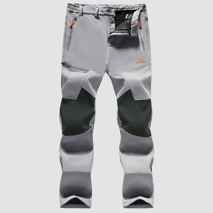 Pantaloni da sci da uomo imbottiti in pile e idrorepellenti