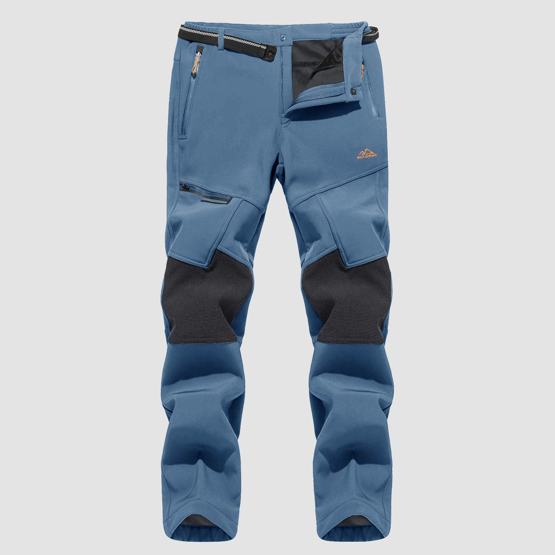 Pantaloni da sci da uomo imbottiti in pile e idrorepellenti